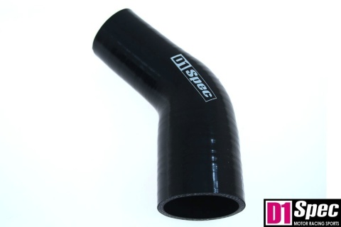 Kolanko redukcyjne silikonowe 45 st D1Spec black 51 - 67 mm