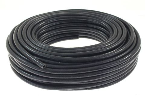 Przewód podciśnienia silikonowy zbrojony TurboWorks black 20mm