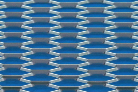 Siatka ALU 120 x 40 cm Honey Comb silver