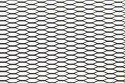 Siatka ALU 120 x 40 cm Honey Comb black