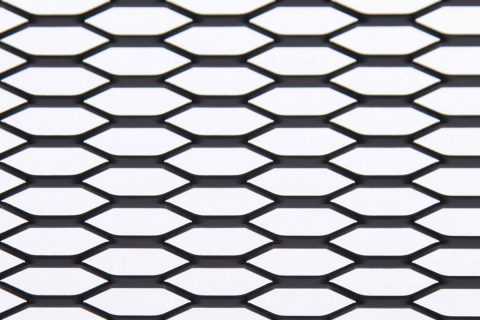 Siatka ALU 120 x 20 cm Honey Comb black