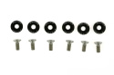 Śrubki JDM PASSWORD FENDER WASHER 8mm black 6 szt.