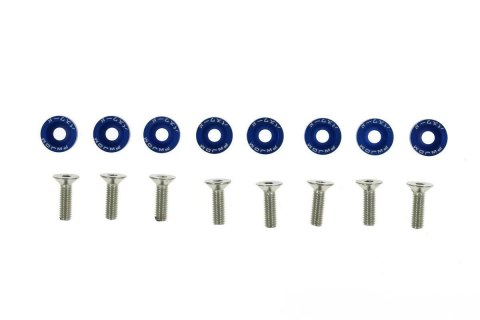 Śrubki JDM PASSWORD FENDER WASHER 6mm blue 8 szt.