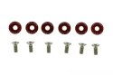 Śrubki JDM PASSWORD FENDER WASHER 8mm red 6 szt.