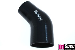 Kolanko redukcyjne silikonowe 45 st D1Spec black 63 - 76 mm