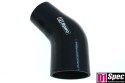 Kolanko redukcyjne silikonowe 45 st D1Spec black 76 - 102 mm