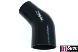 Kolanko redukcyjne silikonowe 45 st D1Spec black 76 - 102 mm