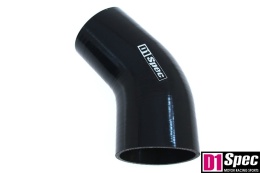 Kolanko redukcyjne silikonowe 45 st D1Spec black 76 - 89 mm