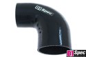 Kolanko redukcyjne silikonowe 90 st D1Spec black 63 - 76 mm