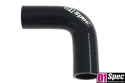 Kolanko silikonowe 90 st D1Spec black 38 mm