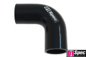 Kolanko silikonowe 90 st D1Spec black 45 mm