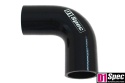 Kolanko silikonowe 90 st D1Spec black 57 mm