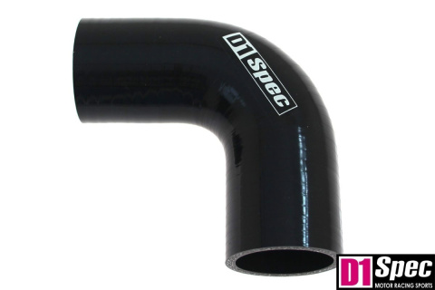 Kolanko silikonowe 90 st D1Spec black 57 mm
