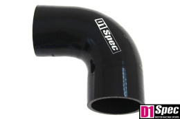 Kolanko silikonowe 90 st D1Spec black 60 mm