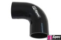 Kolanko silikonowe 90 st D1Spec black 67 mm