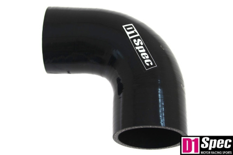 Kolanko silikonowe 90 st D1Spec black 67 mm