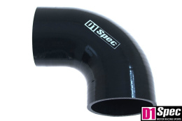 Kolanko silikonowe 90 st D1Spec black 80 mm
