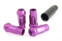 Nakrętki EPMAN JDM M12 x 1.5 purple Stalowe