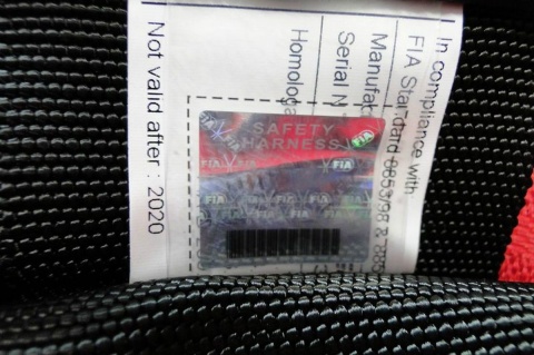 Pasy sportowe 6 punktowe TURN ONE FIA black