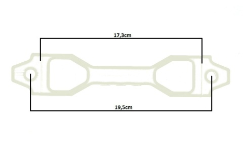 Uchwyt akumulatora D1Spec 17 cm blue
