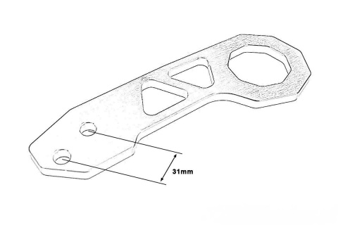 Zaczep holowniczy EPMAN tył złoty