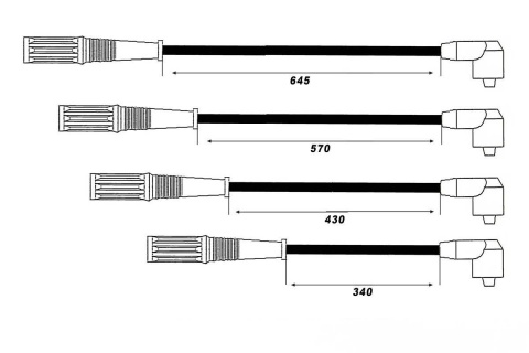 Przewody napięcia OPEL CORSA