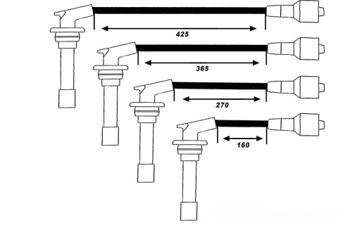 Przewody napięcia TOYOTA COROLLA 1.8