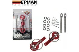 Zapinki maski EPMAN kołkowe red
