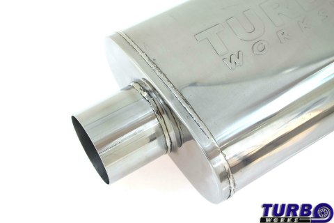 Sportowy tłumik środkowy 3" + 2x2,5" Y-pipe TurboWorks STAL 409SS