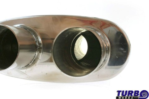 Sportowy tłumik środkowy 3" + 2x2,5" Y-pipe TurboWorks STAL 409SS