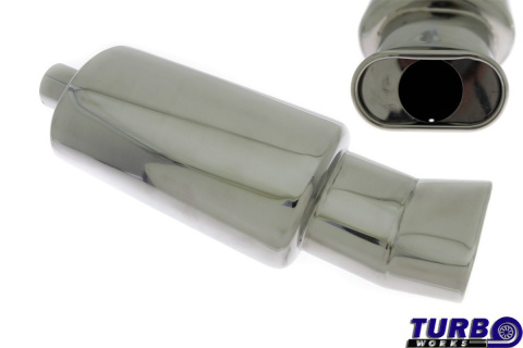 Tłumik TurboWorks OWAL Fi 135x80mm 2,5"