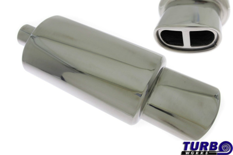 Tłumik TurboWorks OWAL Fi 145x79mm 2,5"