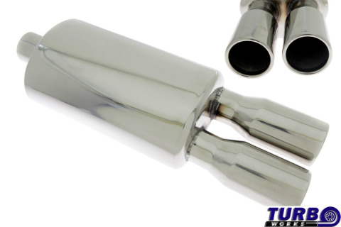 Tłumik TurboWorks FI 2x77mm 2,5"