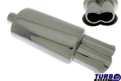 Tłumik TurboWorks OWAL Fi 155x95mm 2,5"