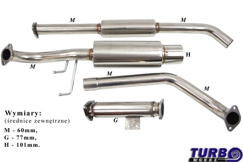 HYUNDAI COUPE 1997-2001 Układ wydechowy - CatBack