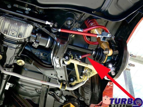 Drążki zawieszenia tył krótkie NISSAN 200SX S13/S14 blue