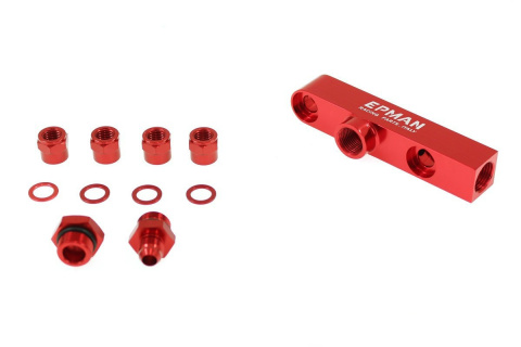 Kolektor pomp paliwa 2w1 red