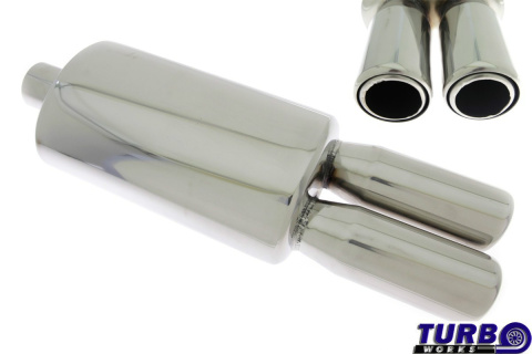 Tłumik TurboWorks Fi 2x77mm 2,5"