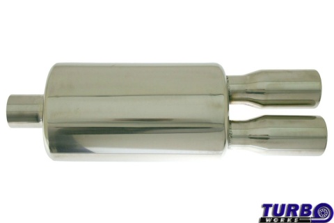 Tłumik TurboWorks Fi 2x76mm 2,5"