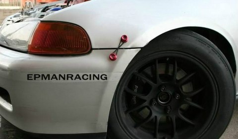 Zapinki klapy / zderzaka EPMAN Quick Release silver