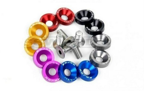 Śrubki JDM PASSWORD FENDER WASHER 8mm silver 6 szt.