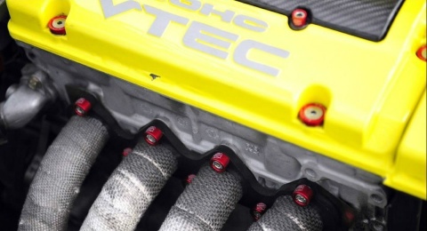 Śruby kolektora głowicy Honda Civic JDM PASSWORD 8mm gold 9szt.