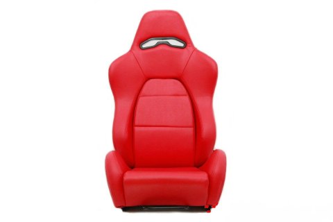 Fotel sportowy Drago red skóra