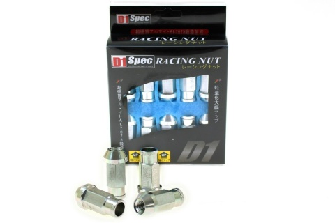 Nakrętki D1SPEC Replica Race M12 x 1.25 Silver