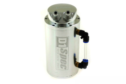 Oil catch tank D1Spec 0,7l 9mm silver replica
