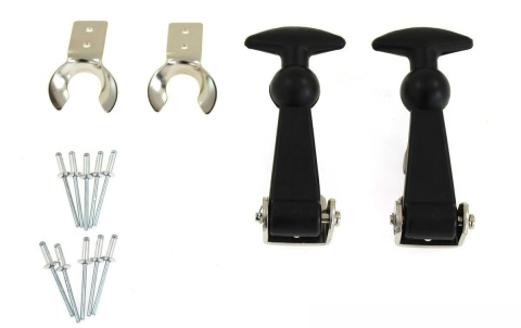 Zapinki klapy / maski ProRacing black