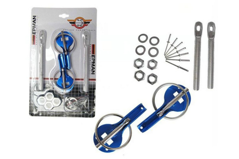 Zapinki maski EPMAN kołkowe blue