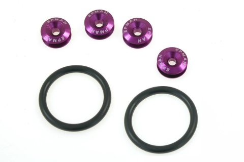 Zapinki klapy / zderzaka EPMAN Quick Release purple