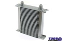 Chłodnica oleju TurboWorks Slim Line 25-rzędowa 140x195x50 AN8 silver