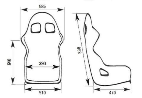 Fotel sportowy OMP FIA TRS-E blue